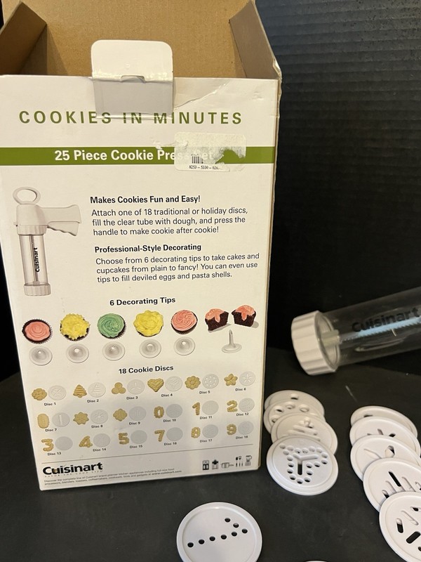 Cuisinart Cookie Press CTG00CP BPA Free 25pc White gallery