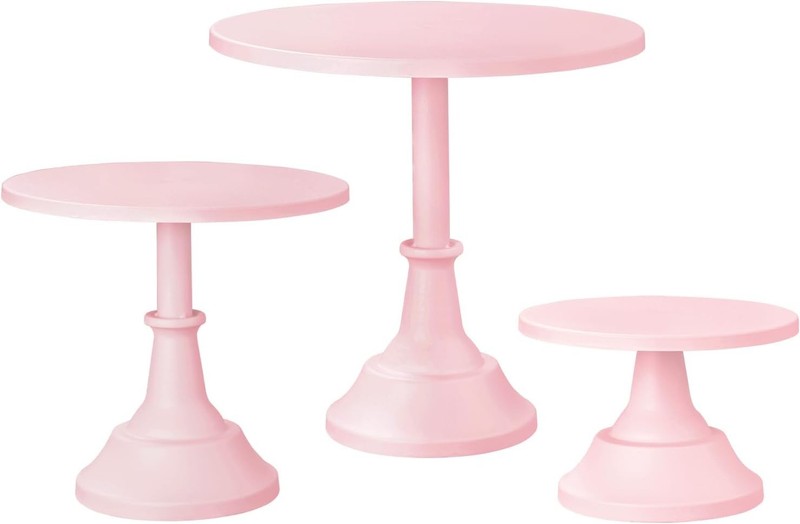 3 PCS Gold Cake Stand Set 8"/10"/12" Plate 6-10 Inch Cakes Dessert Table Display gallery