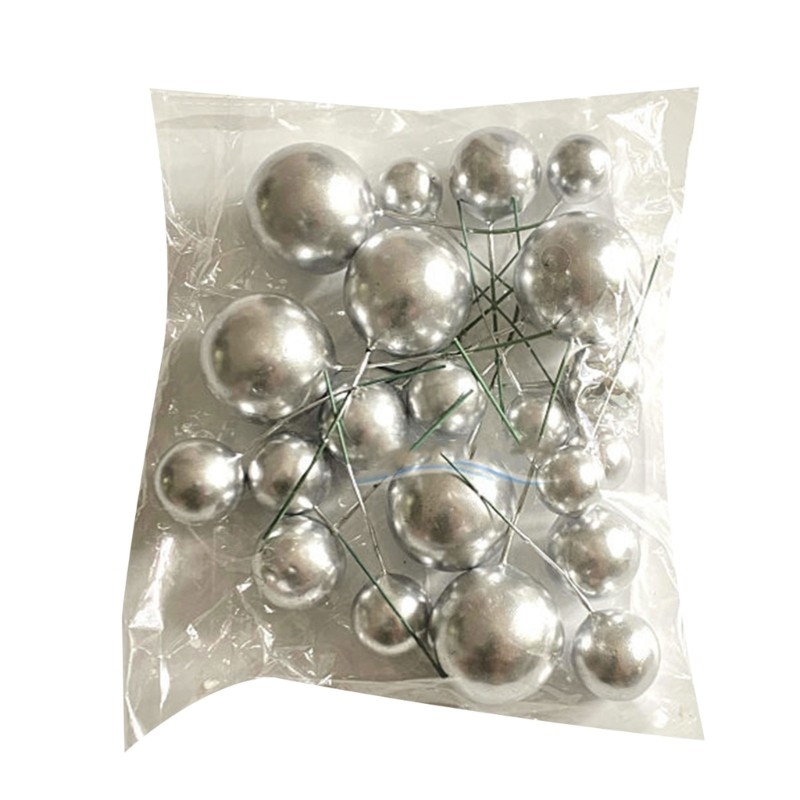 20pcs Ball Shaped Cake DIY Foam Dessert Cake Insert for Wedding Birthday