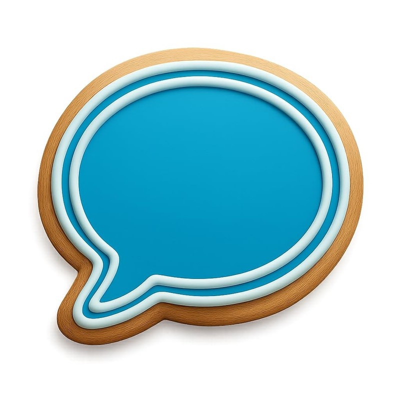 Thin Border Bubble Cookie Cutter & Stamp, Fondant & Clay - 4x3 gallery