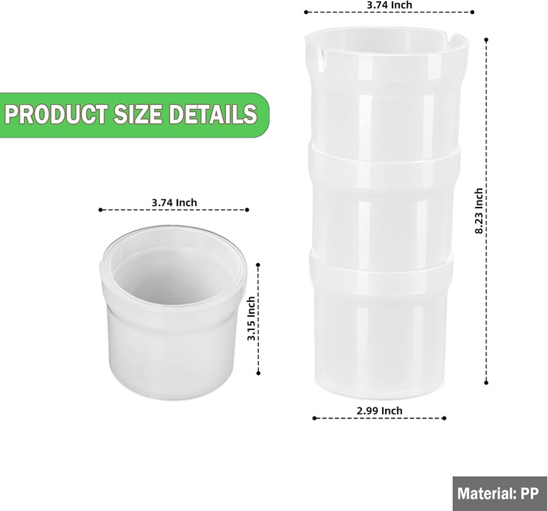 Pastry Piping Bag Holder Stand for Filling, Translucent Clear Plastic Cream Icin gallery
