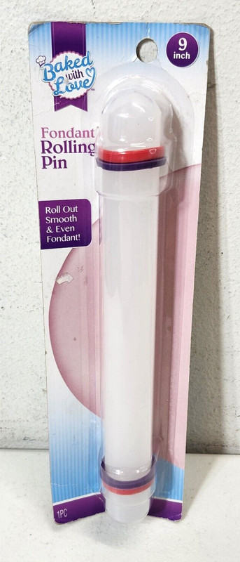 New Artskills Baked With Love 9″ Fondant Rolling Pin