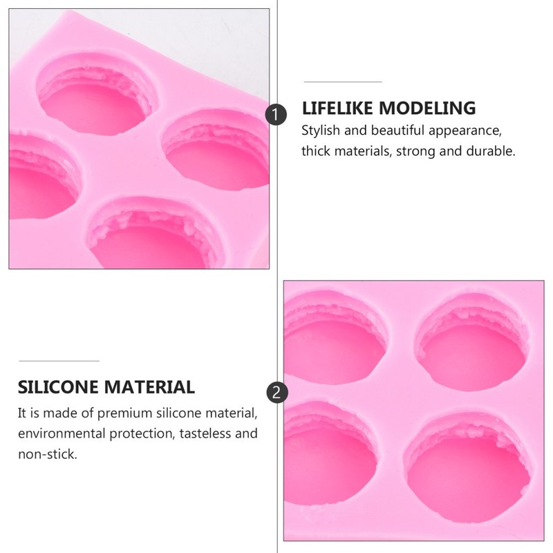 Rosy Silicone Macaron Mold Ideal for Baking Chocolate Soap and Candy Making gallery