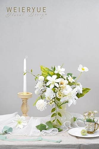White Artificial Flowers Combo Box - Wedding Decor, Fake Flowers Fairy White gallery