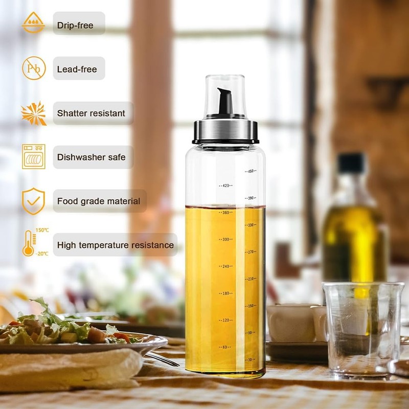 2PCS Honey Dispenser No Drip, 17 OZ Glass Honey Dispenser Pot Jar for Coffee ... gallery