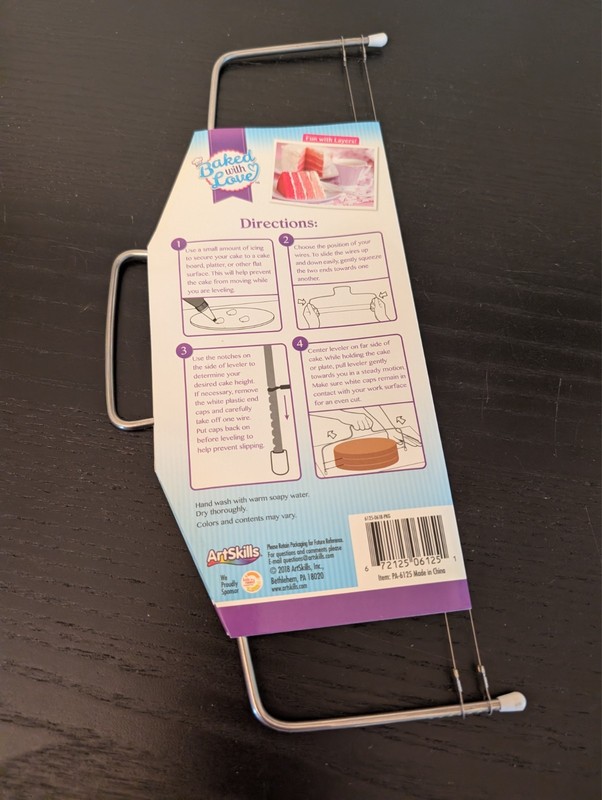 Baked with Love Metal Cake Leveler - Up to 10" wide NEW gallery