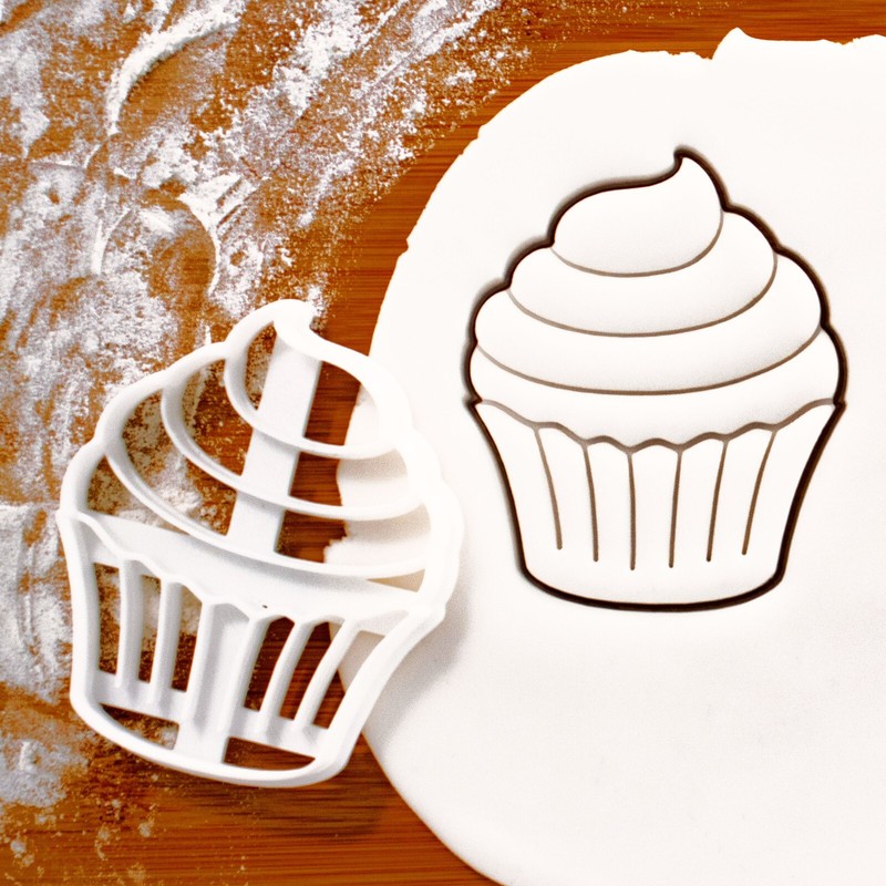 Cupcake Cookie Cutter – sprinkles cute party bakery dessert cafe frosting muffin