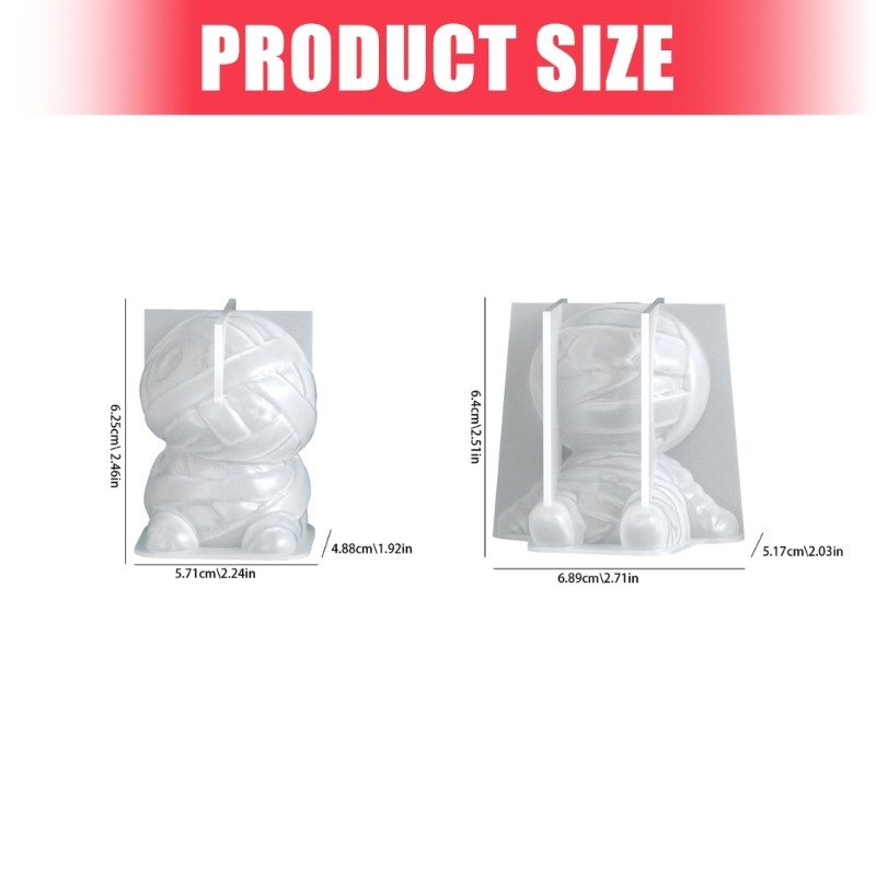 Flexible Silicone Mummies Mold For Resin Jewelry Making Elegant Soap gallery