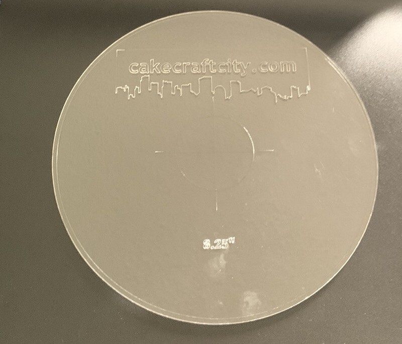 cake decorating Acrylic 8.25 Inch Plates, Create Smooth Sharp EdgeOn Your Cakes. gallery