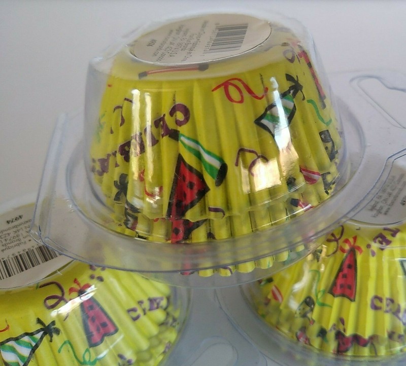 Mini Celebration Bake Cups Paper Cupcake Liners (3) 75pks Greaseproof By Fox Run gallery