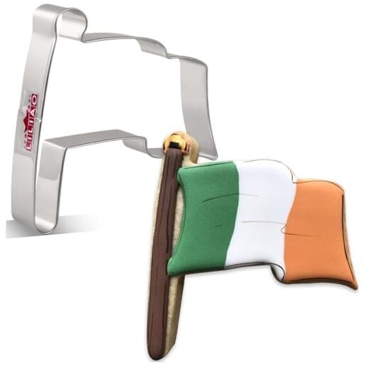 Flag Cookie Cutter – 3.6 x 4.1 inches – Stainless Steel