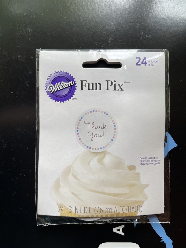 Fun Pix Cupcake Picks – Thank You! 3 Pack