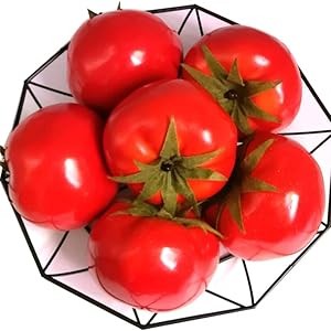 6pcs Fake Tomato Artificial Vetables Artificial Fruits Vivid Red Tomato gallery