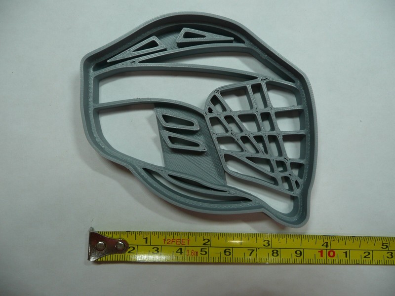 LACROSSE HELMET SIDE VIEW SPORTS COOKIE CUTTER MADE IN USA PR5384 gallery