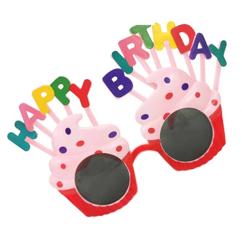 Funny Plastic Party Glasses With Unique Bakery Themed Design Detail