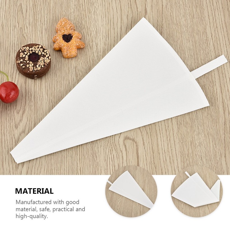 3Pcs White Cotton Canvas Cake Icing Bags Reusable Baking Decoration Tools gallery