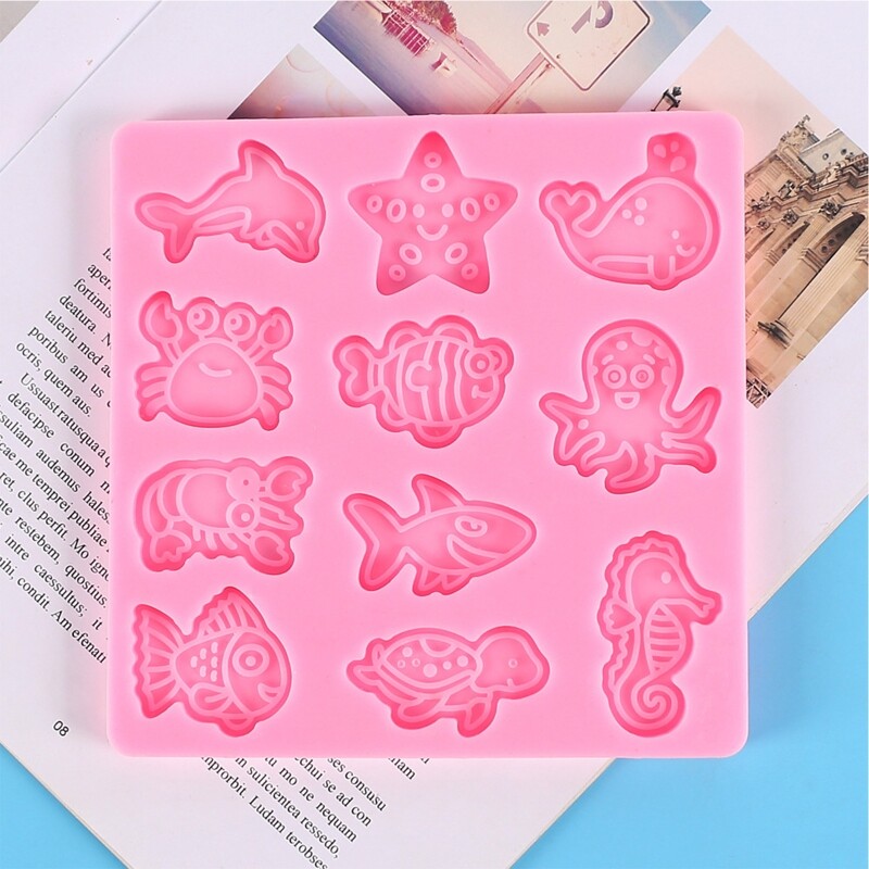 Seahorse Fish Sea for Turtle Shaped Candy Moulds Baking Fondant Chocolate M gallery