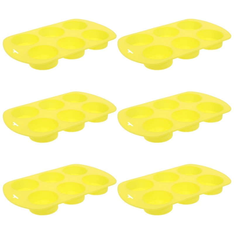 6Pcs Easy Release Silicone Fondant Molds Lemon Shape for Baking Treats gallery