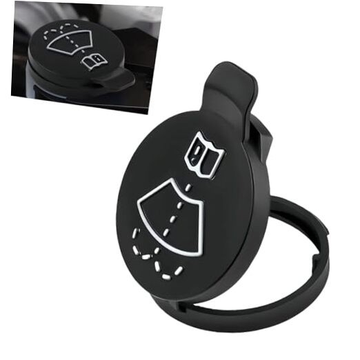 Washer Fluid Cap, Windshield Wiper Washer Fluid Reservoir Tank 13227300 Black