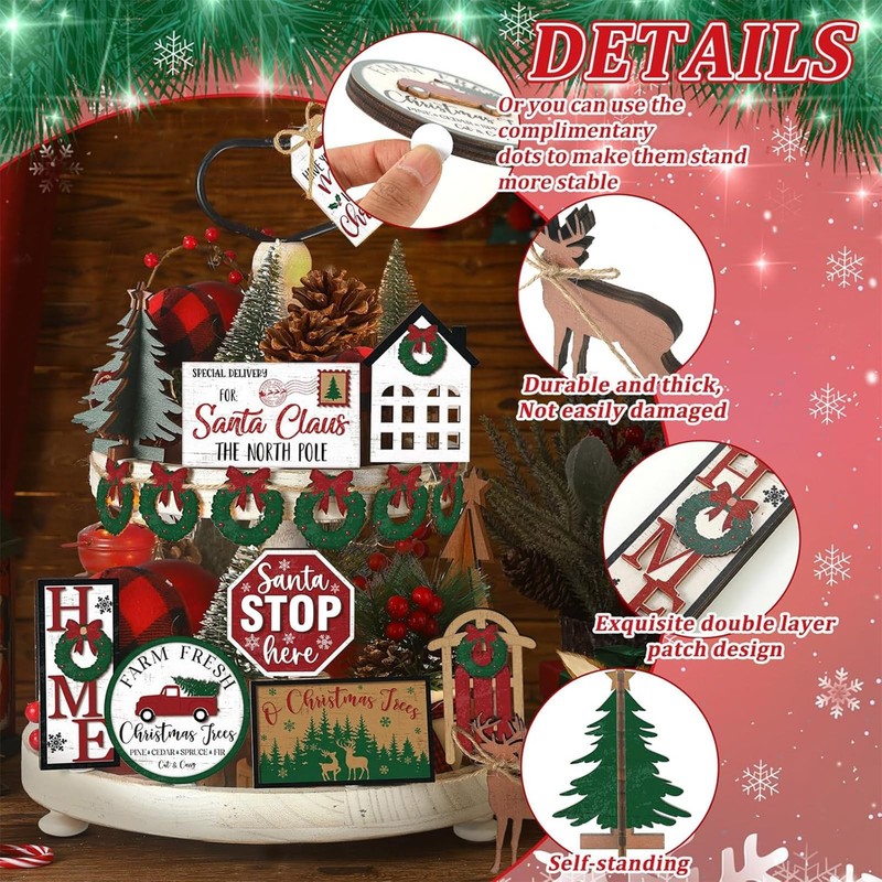 Funnymoom 17 Pcs Christmas about 3.15 x 3.94 inches/ 8 x 10 cm, Multicolor gallery