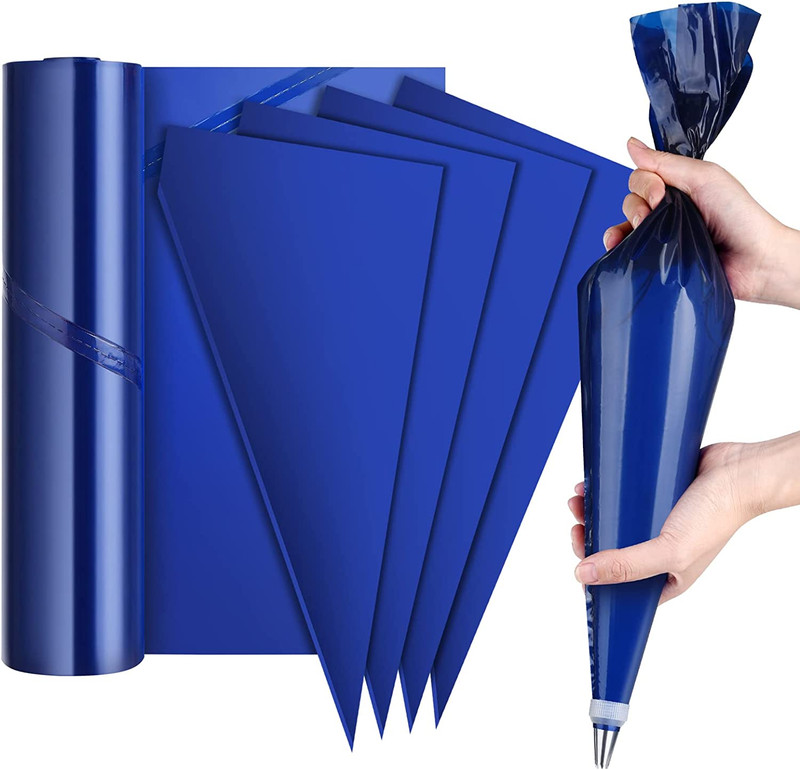 50Pcs Disposable Piping Bags, Dark Blue | Extra Large, Thicken, 21Inch, for Cook
