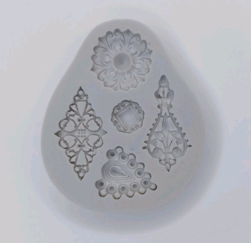 Gray Silicone Fondant Or Chocolate Mold Or Craft Mold