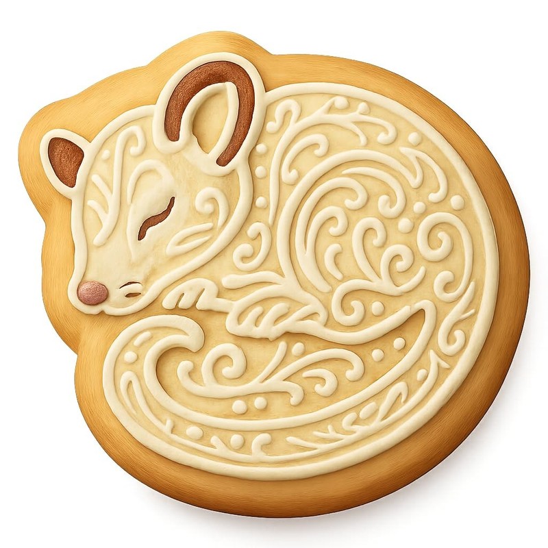 Sleeping Sugar Glider Cookie Cutter & Stamp, Fondant & Clay - 4x3.5 gallery