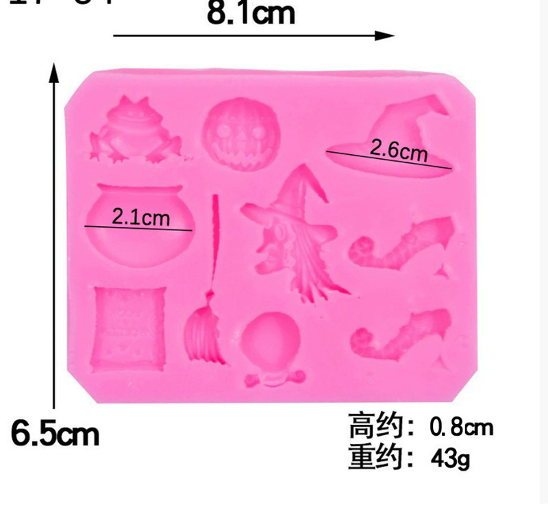 Sugarcraft Halloween Silicone Mold Fondant Cake Decorating Tools Chocolate Mould gallery