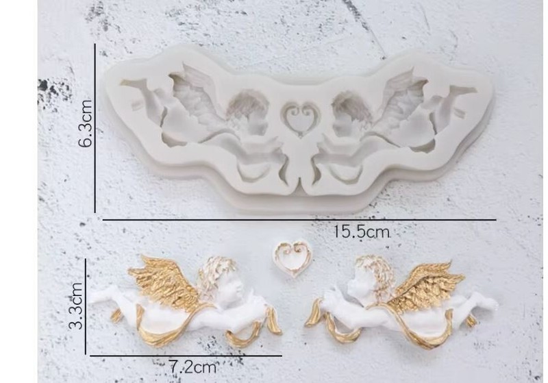 Angel silicone Mold fondant mold Baroque Scroll Silicone Mold Fondant Sugarcraft gallery