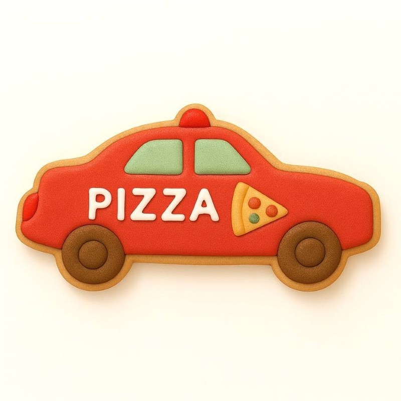 Police Car TAXI 4'' Cookie Cutter Metal gallery