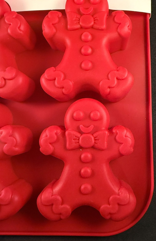 Celebrate It - Silicone Treat Mold - 6 Gingerbread Man Shaped Baking Molds gallery