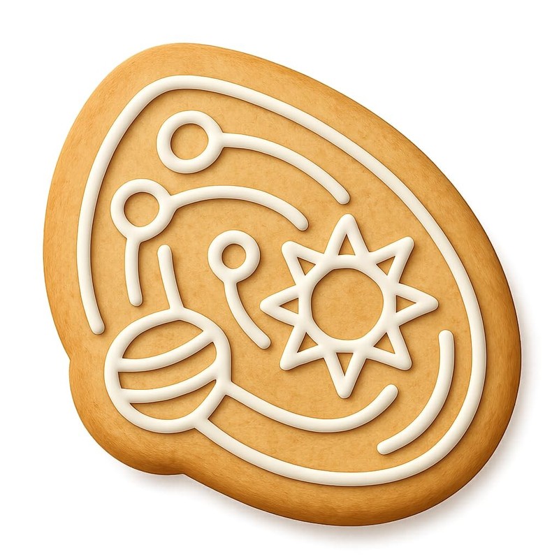 Exoplanet Solar System Cookie Cutter & Stamp, Fondant & Clay - 4x3.5 gallery