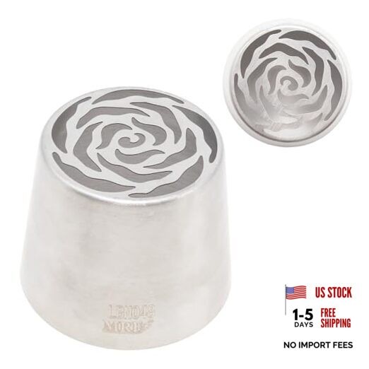 Extra Large Russian Piping Tip, Food Grade Seamless Designed Stainless SL48