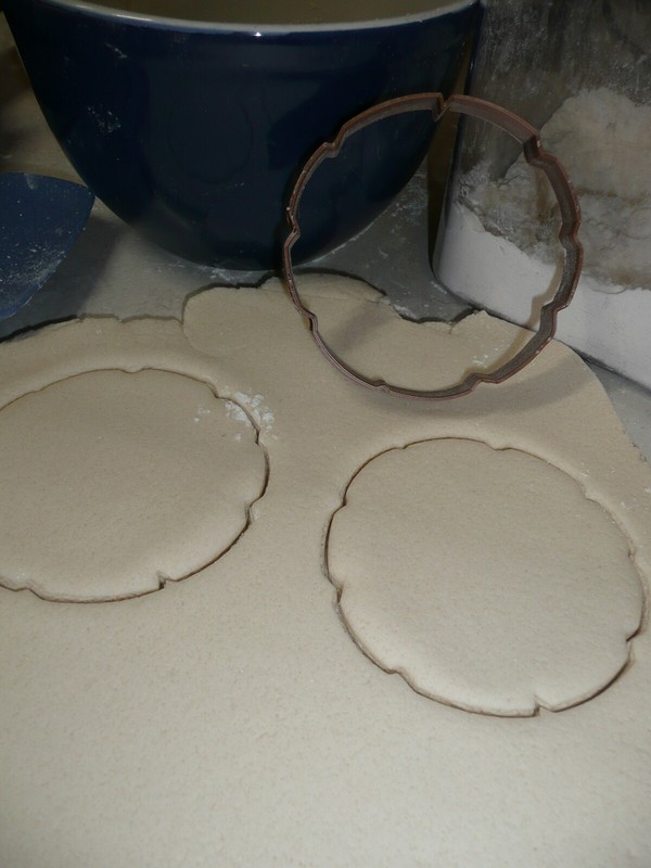 6 X SIZE 1.75" OUTLINE TREE LOG BARK WOOD GRAIN SLICE STUMP LAYER FONDANT FD2564 gallery