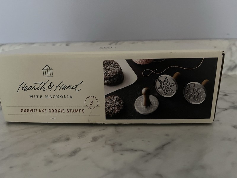 Hearth & Hand with Magnolia 3 Count Snowflake Cookie Stamps Baking Snow Cabin