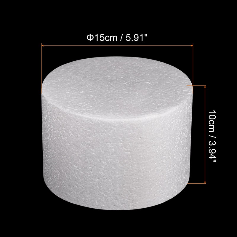 Round Foam Cake Dummy 4 Inch x 6 Inch Circle Dummy Cake Set gallery