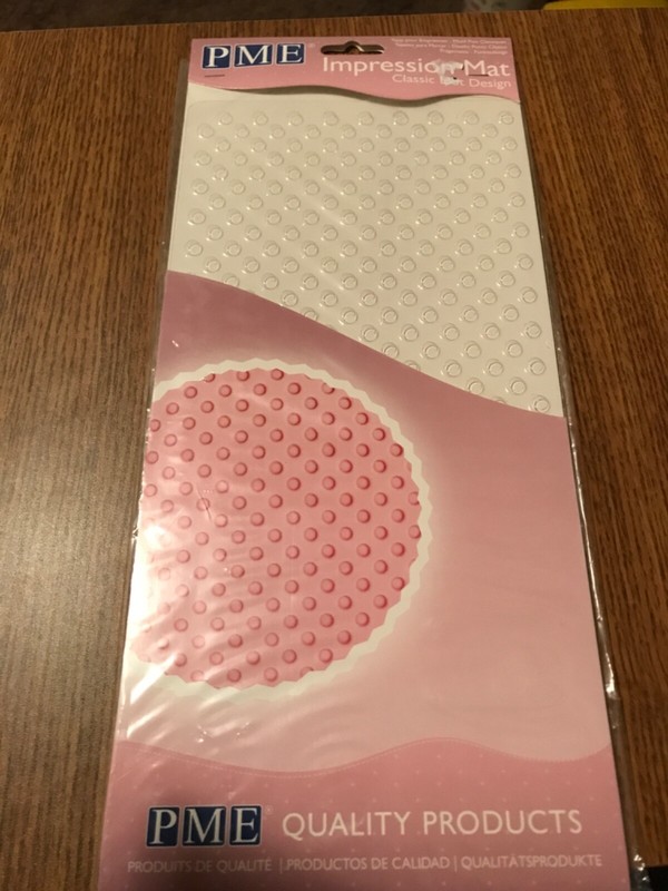 PME Impression Mat (Set of 3) Barley, Classic Dot, Polka Dot Fondant Craft Clay gallery