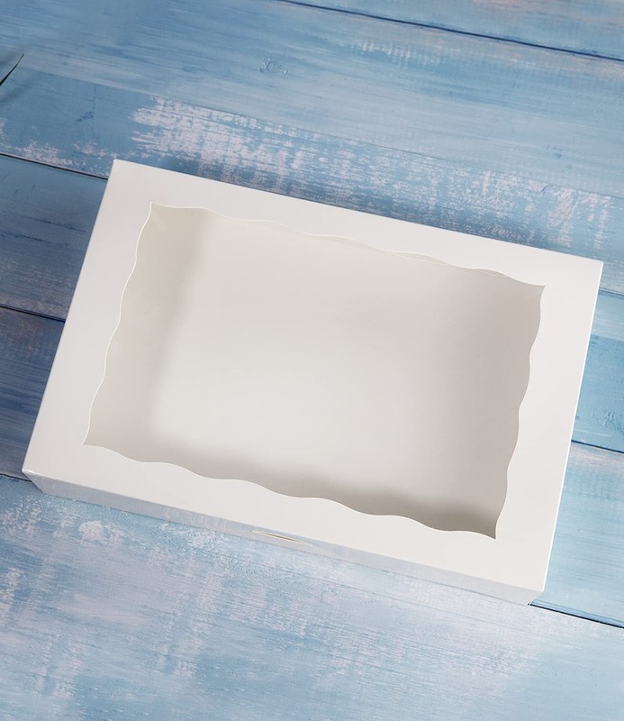 15-Pack White Bakery Box12x8x2.5inch Large Pastry Cookie for Donuts Muffins gallery