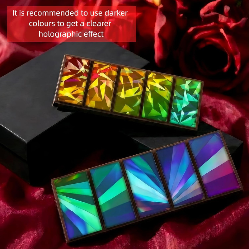 1 Pcs Holographic Chocolate Molds Valentine'S Day Resin Silicone Chocolate Bar D gallery