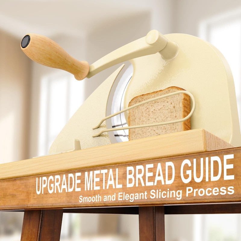 Upgrade Manual Bread Slicer for Homemade Sourdough Bread, Adjustable Thicknes... gallery