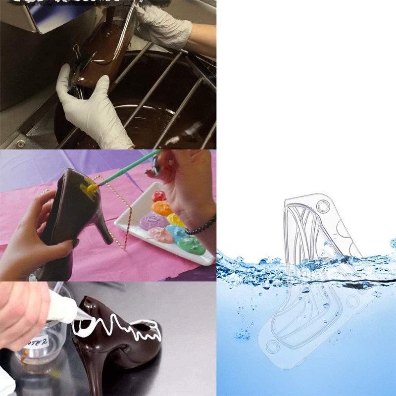 3D Woman High Heel Shoe Chocolate Fondant Cake Mold DIY Pastry Baking Decor gallery