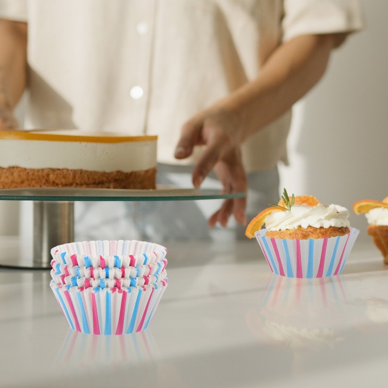 Baking Cups For Muffins Food Safe Tea Parties 100Pcs 2.75X2.75X1.26in gallery