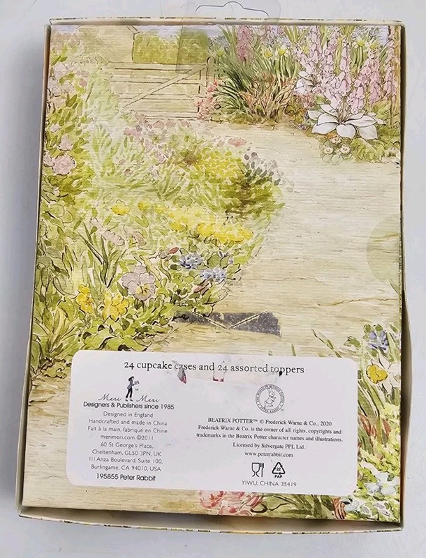 Beatrix Potter Peter Rabbit Easter Cupcake Kit By Meri Meri 24 Cases Topper NEW gallery