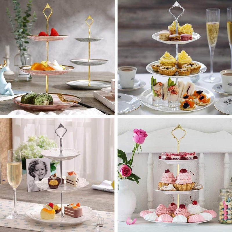 6 Sets 3 Tier Cake Plate Stand Handle, Cake Stand Hardware Handle Fittings Holde gallery