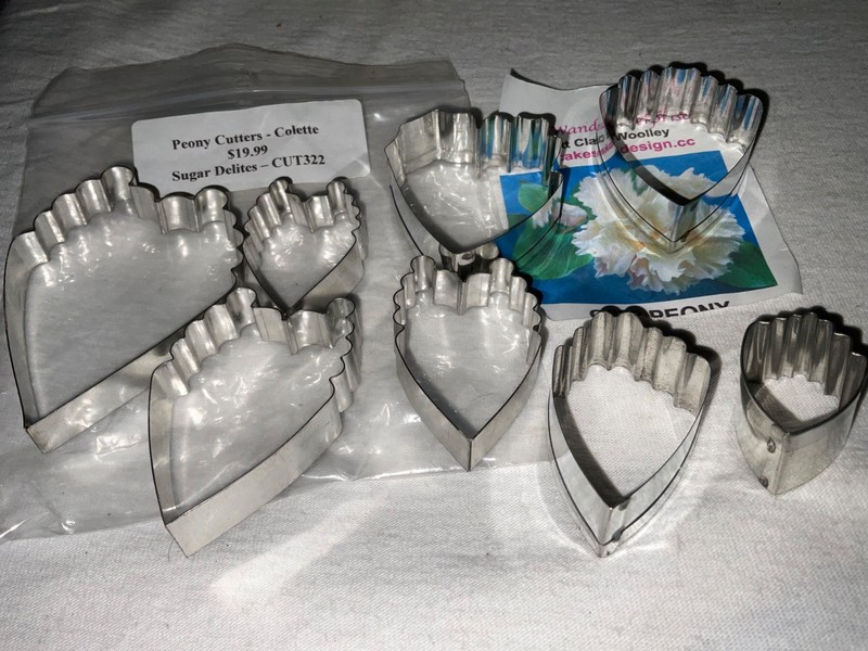 Sugar Delites Set Peony Cutters Flower 8 Pc Set Colette Fondant gallery