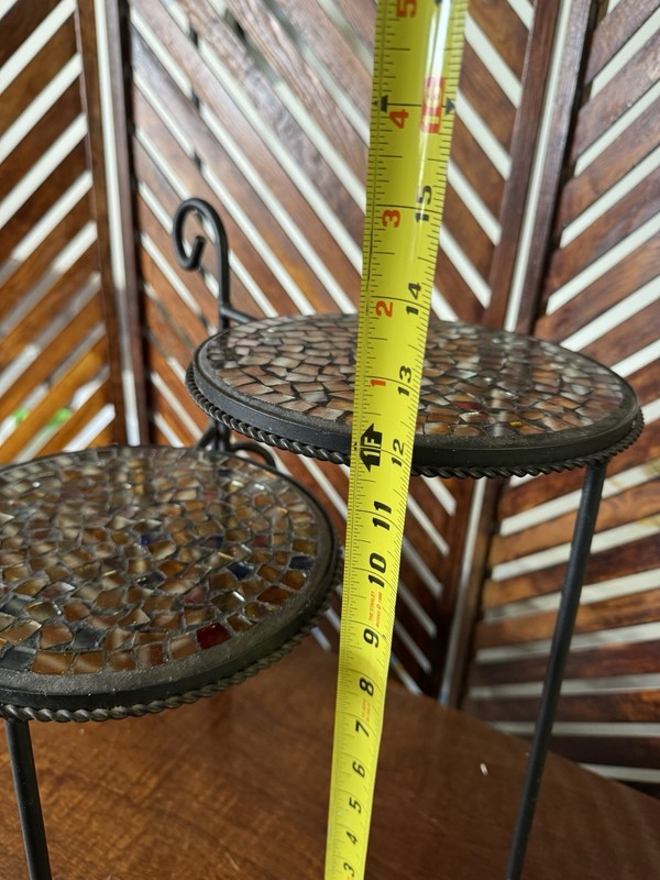 Mosaic 3 Tier Foldable Stand Stacking Cake Or Plant Stand gallery