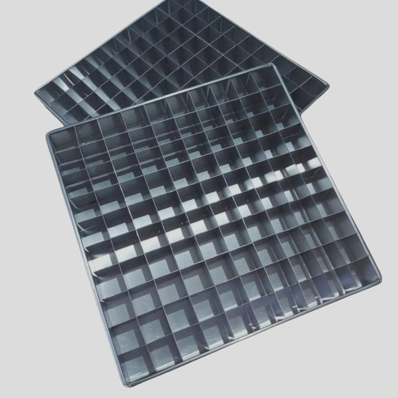 Brownie Divider Baking Mold Cake for 100 holes 10x10 Grid Aluminum FREE SHIPPING gallery