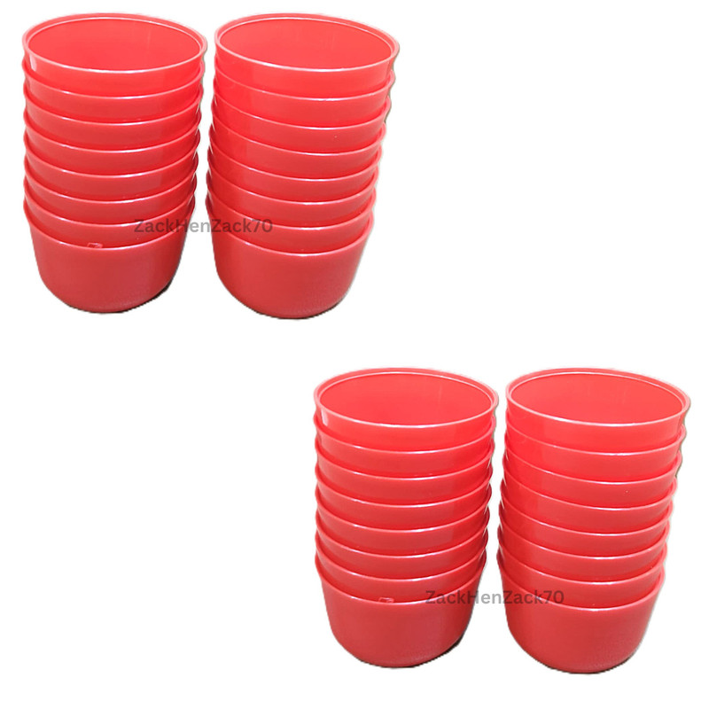 Puto Mold Talam Pichi Kutsinta Lompang Red Color 32 pieces 4.5cm Cups Small Size gallery