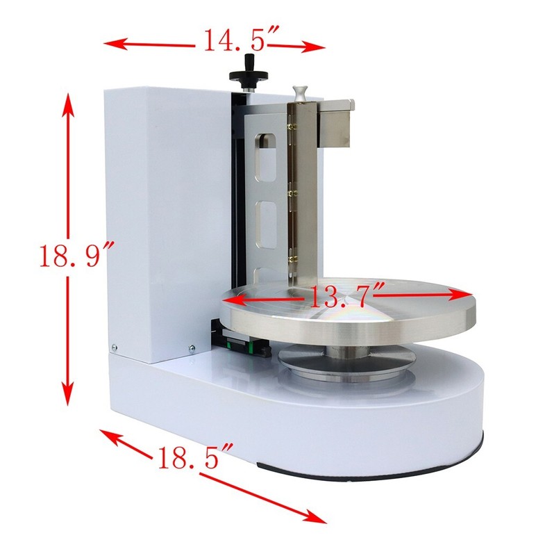 110V Cake Coating Smearing Machine Cream Leveling Turntable for 4-12 inch Cakes gallery