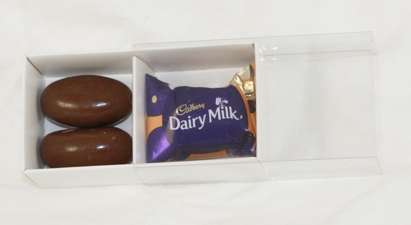 10 Pack White Card Chocolate Sweet Soap Product Retail Gift Box - 2 Bay Box Lid gallery